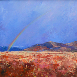 Rainbow in the desert